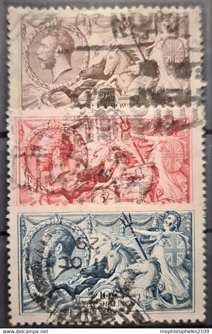 GREAT BRITAIN 1913 - Canceled - Sc# 173-175 - Oblitérés