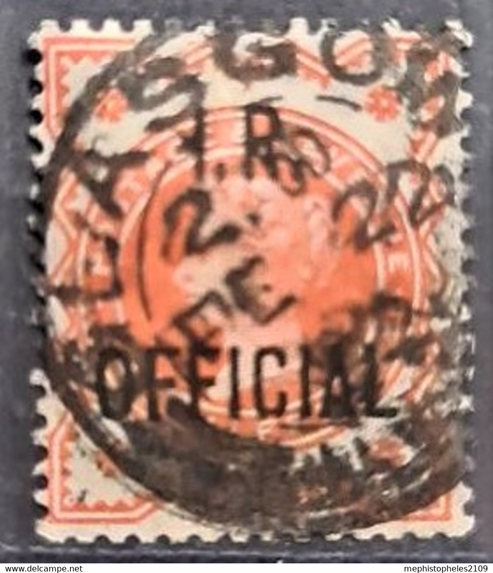 GREAT BRITAIN 1888/89 - Canceled - Sc# O11 - I.R. OFFICIAL 0.5d - Oficiales