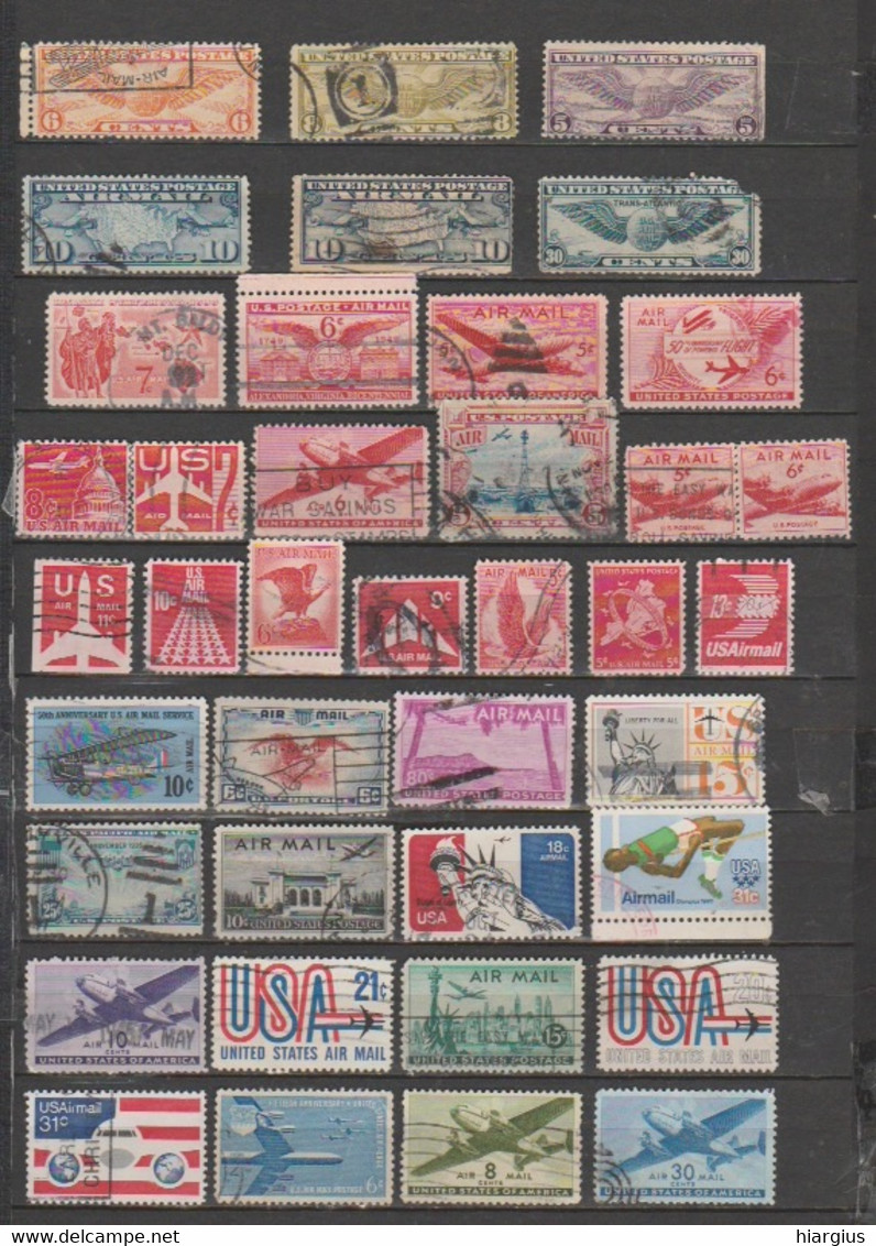 USA-Lot Of 77 Used Stamps"AIRMAIL" - Altri & Non Classificati