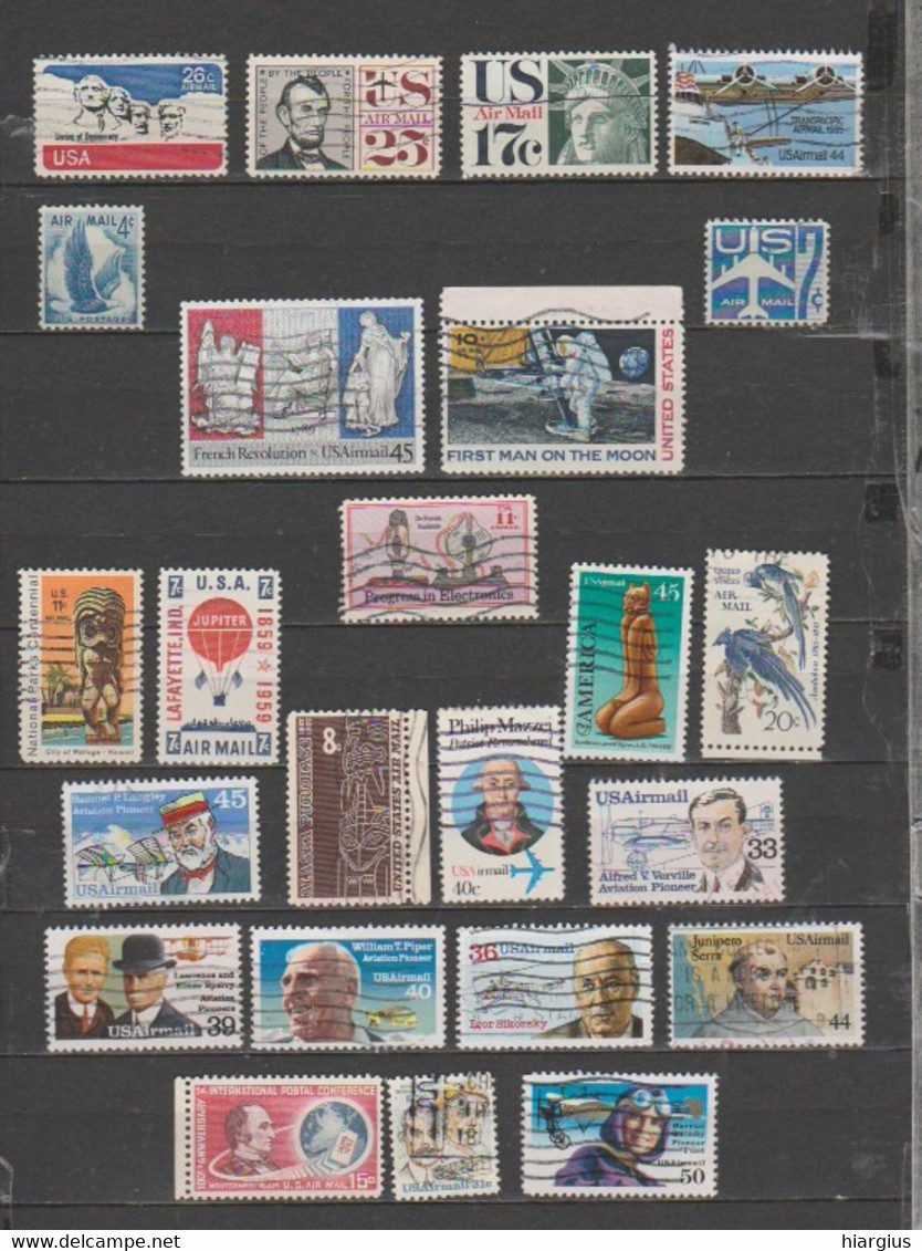 USA-Lot Of 77 Used Stamps"AIRMAIL" - Otros & Sin Clasificación