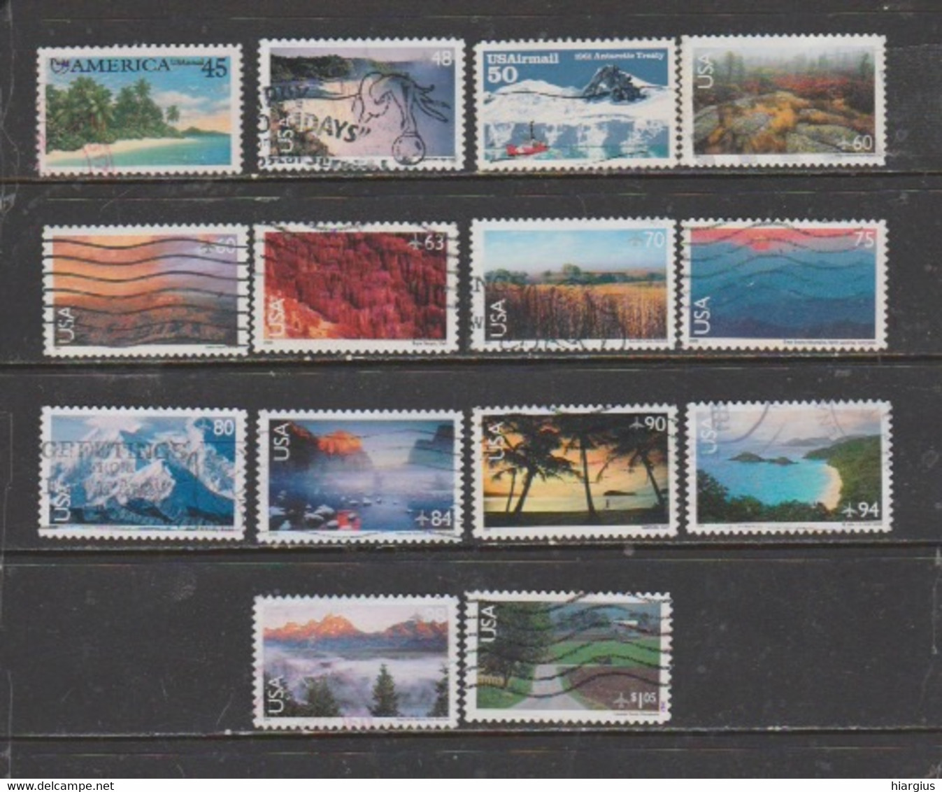 USA-Lot Of 77 Used Stamps"AIRMAIL" - Otros & Sin Clasificación