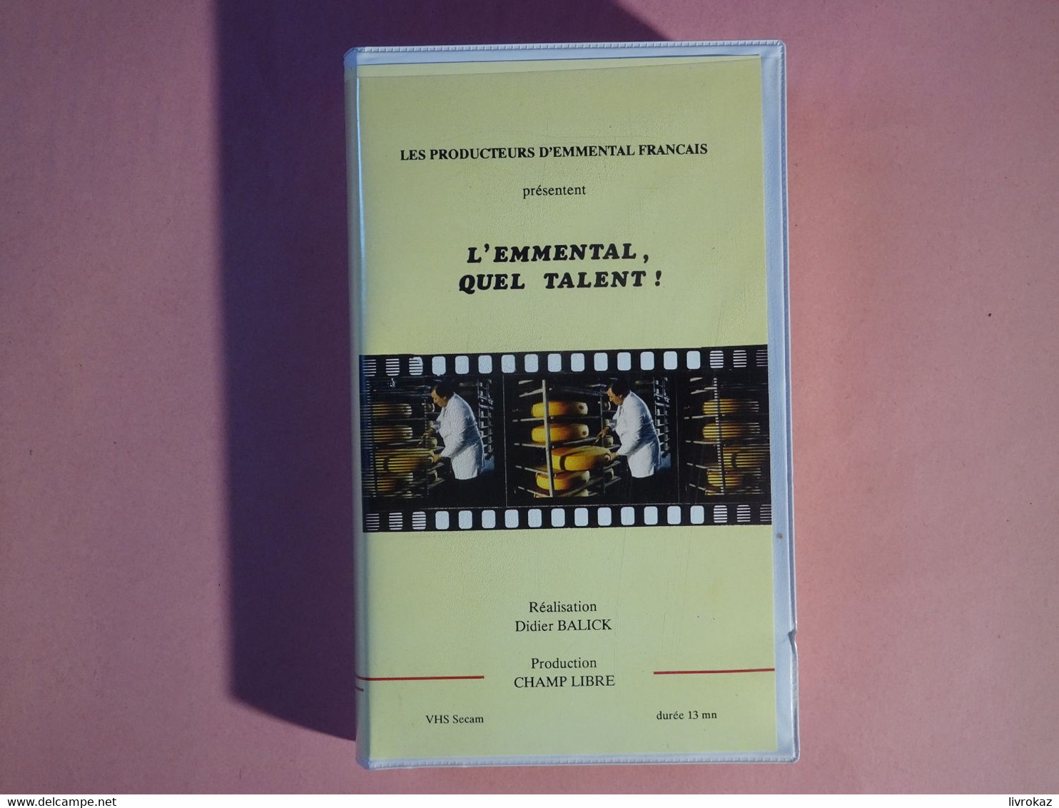 Cassette Video VHS Secam "L'emmental Quel Talent !" Un Film De Didier Balick, Production Champ Libre, Fromage 13 Minutes - Dokumentarfilme