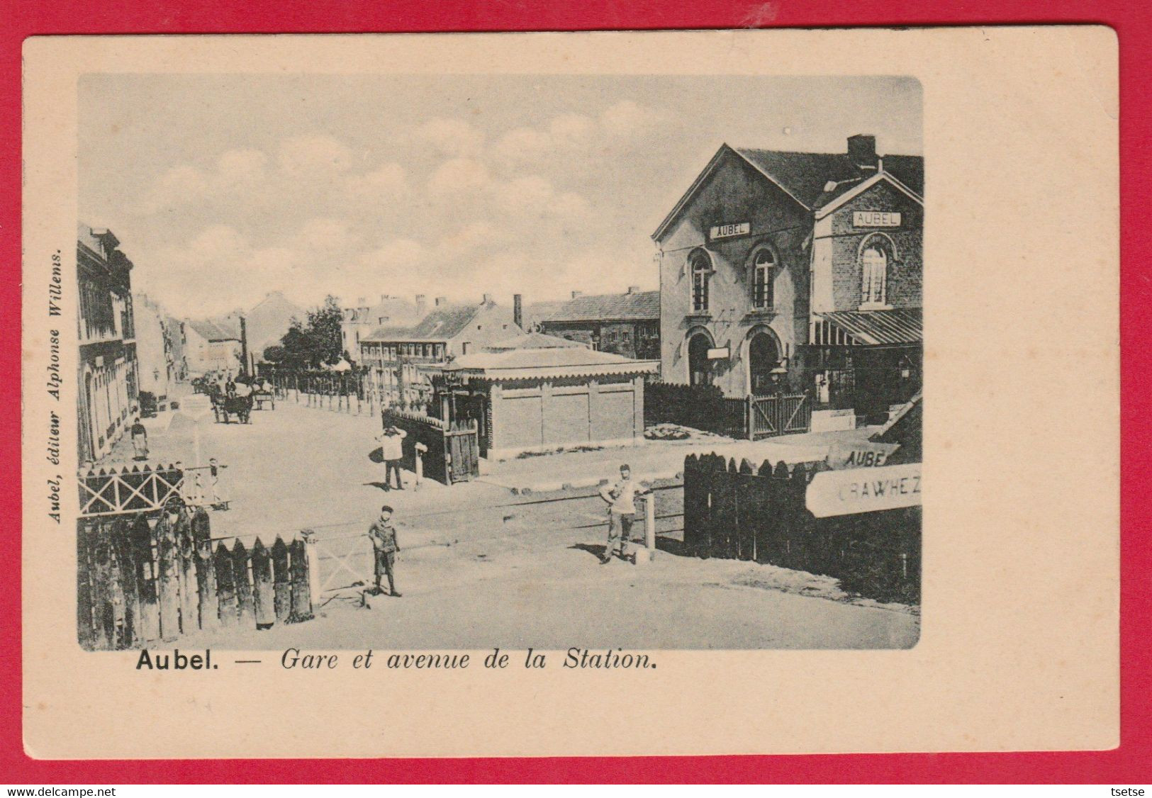 Aubel -  Gare Et Avenue De La Station ... Passage à Niveau ( Voir Verso ) - Aubel