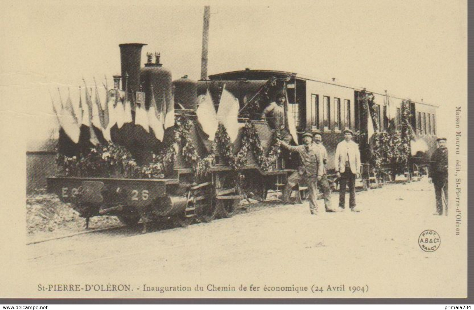 SAINT PIERRE D'OLERON - INAUG DU CHEMIN DE FER - REPRODUCTION - Saint-Pierre-d'Oleron