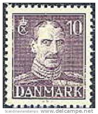 DENEMARKEN 1942-47 10õre Lichtviolet Christian X PF-MNH-NEUF - Nuevos