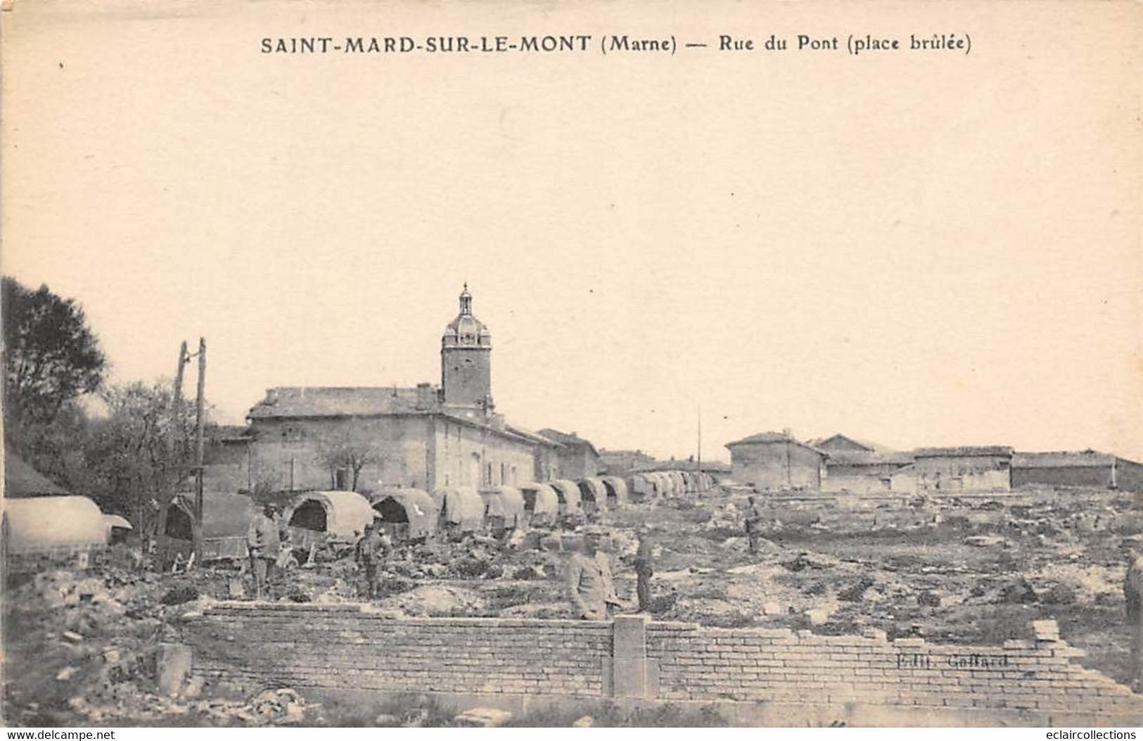 St Mard Sur Le Mont           51            Rue Du Pont  - Place Brûlée     (voir Scan) - Sonstige & Ohne Zuordnung