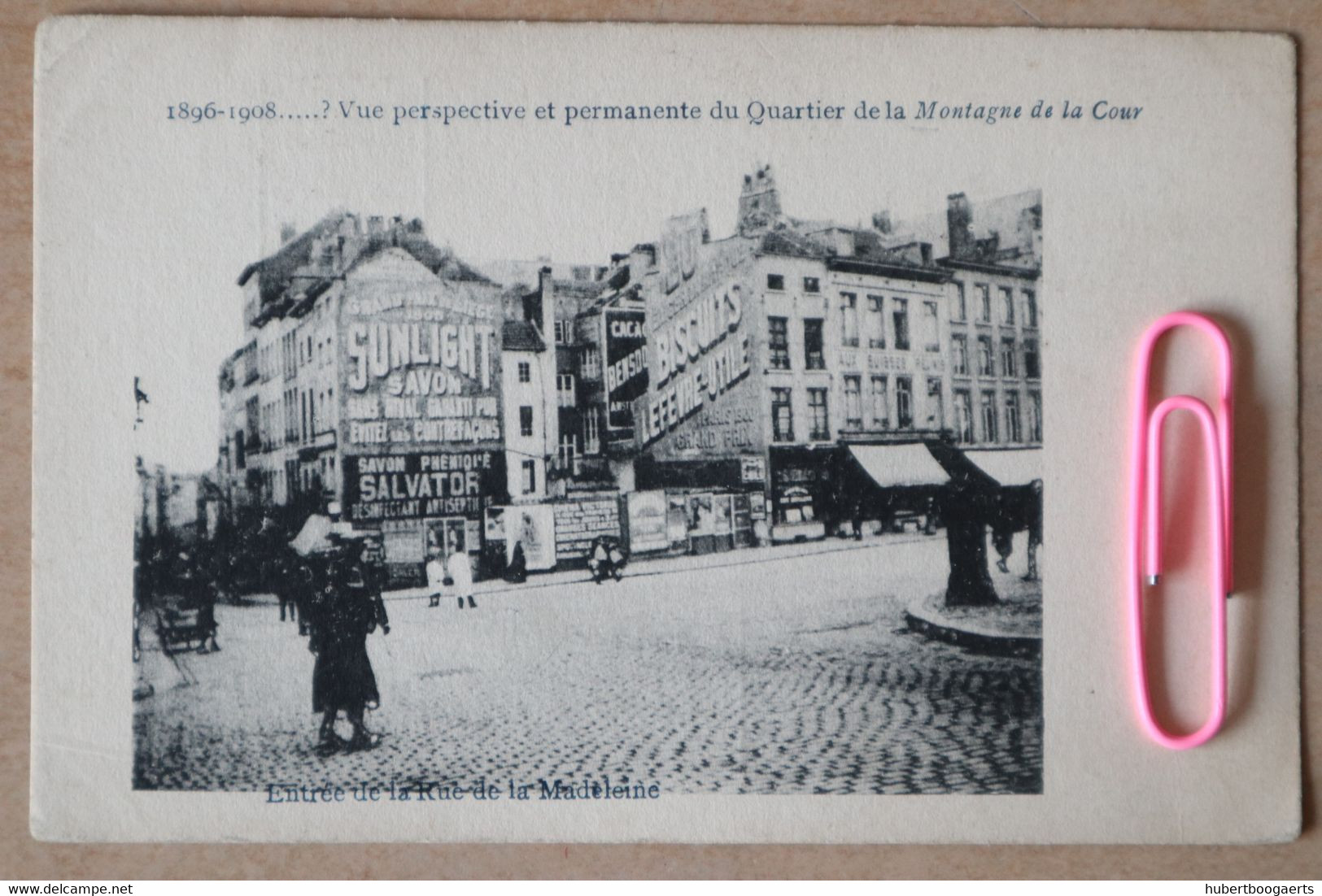 BRUXELLES : Entrée De La Rue De La MADELEINE En 1908 - Bruxelles (Città)