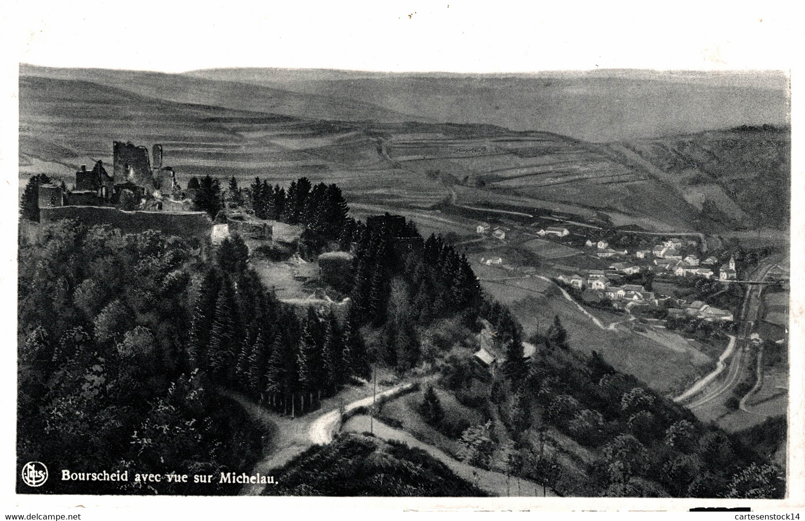 N°7155 Z -cpa Bourschel Avec Vue Sur Michelau- - Bourscheid