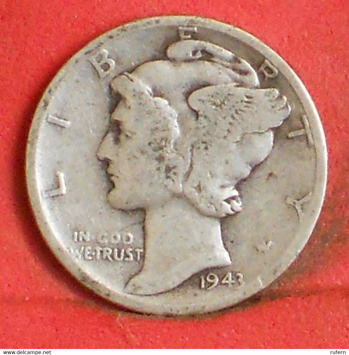 USA 1 DIME 1943 - ***SILVER***   KM# 144 - (Nº40744) - 1916-1945: Mercury