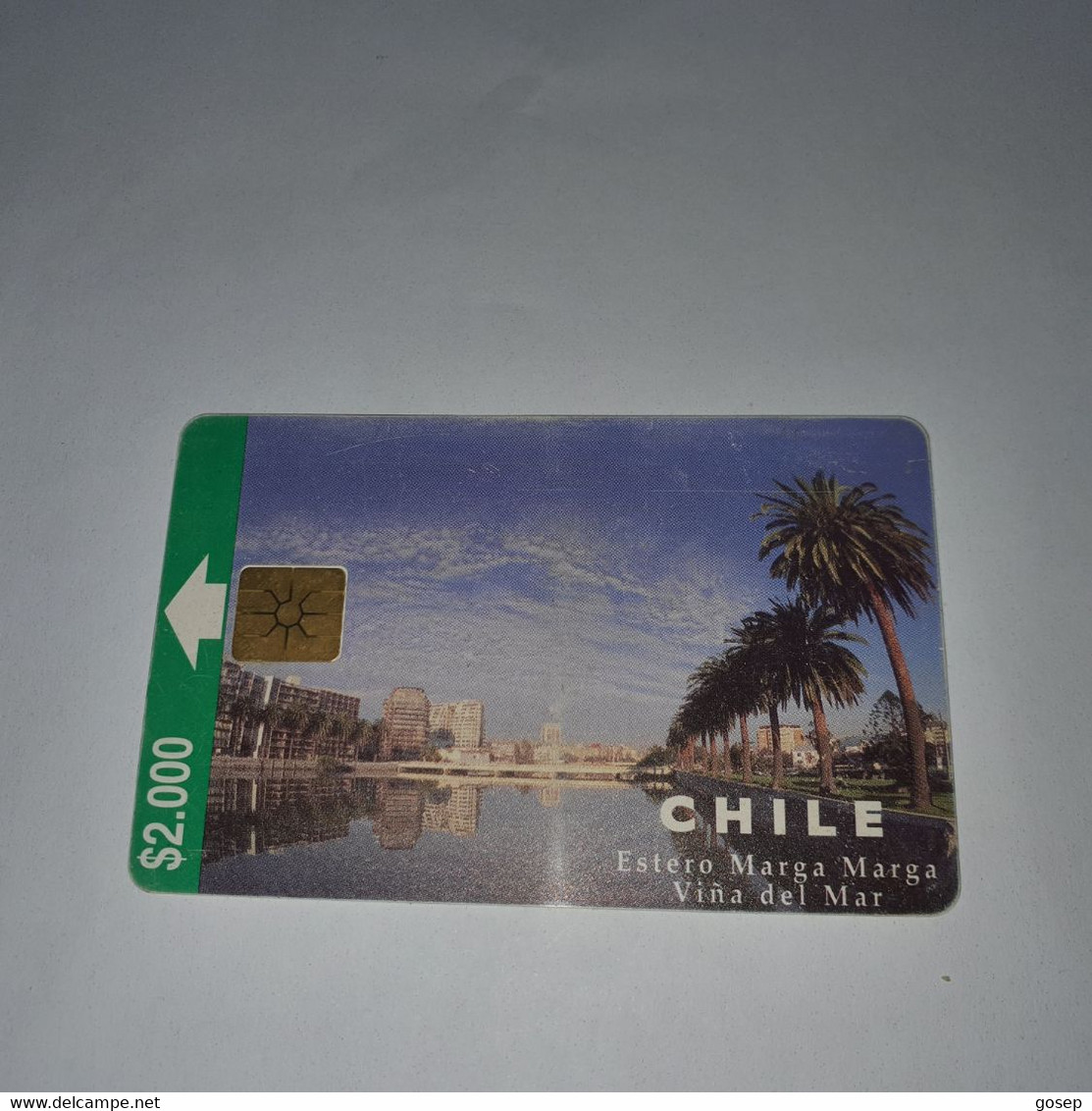 Chile-(cl-ctc38a)-estero Marga1-(55)-($2.000)-(Middle Curve)-(11/1997)-(look Outside)-used Card+1card Prepiad Free - Chile