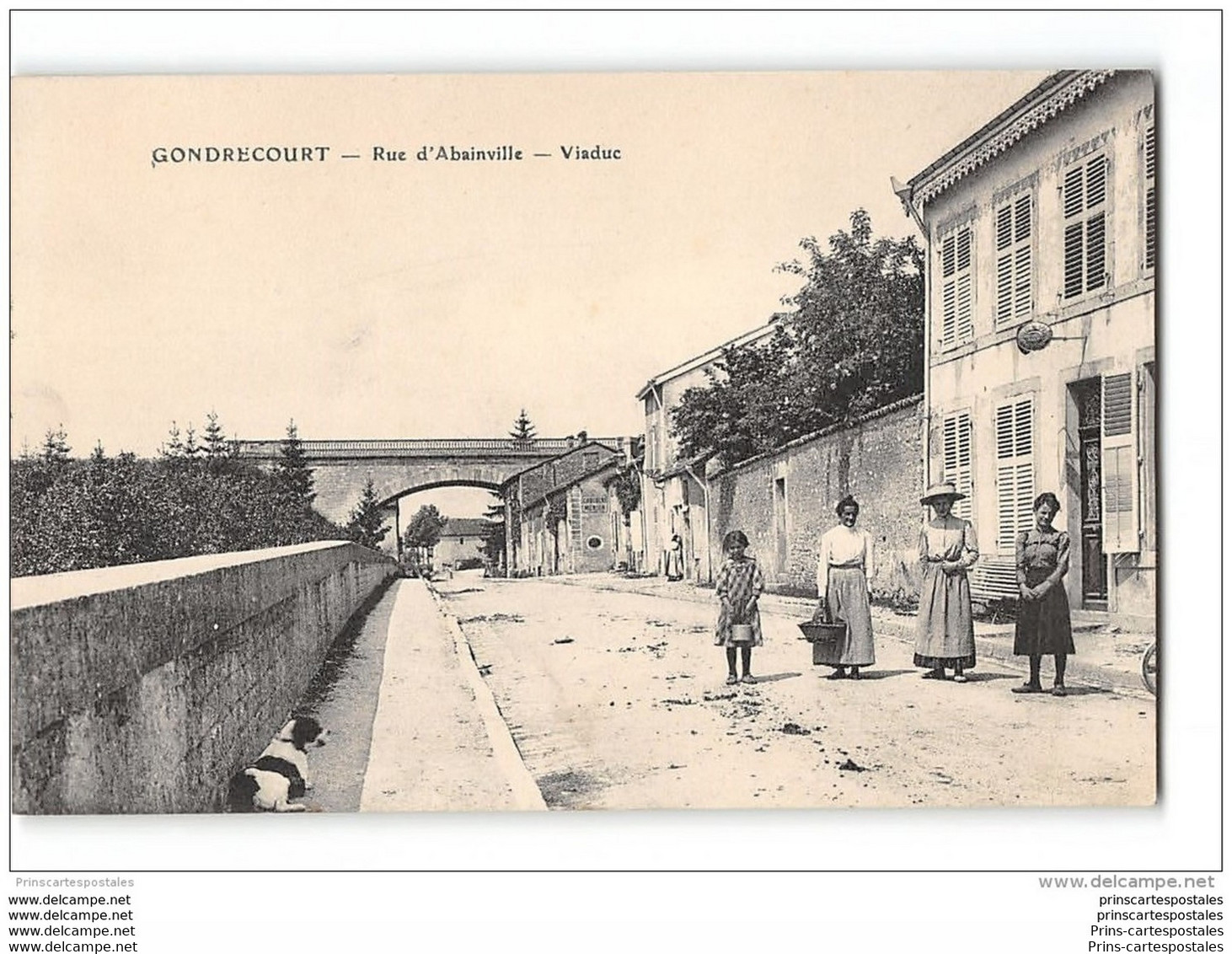CPA 55 Gondrecourt Rue D'Ablainville Viaduc - Gondrecourt Le Chateau