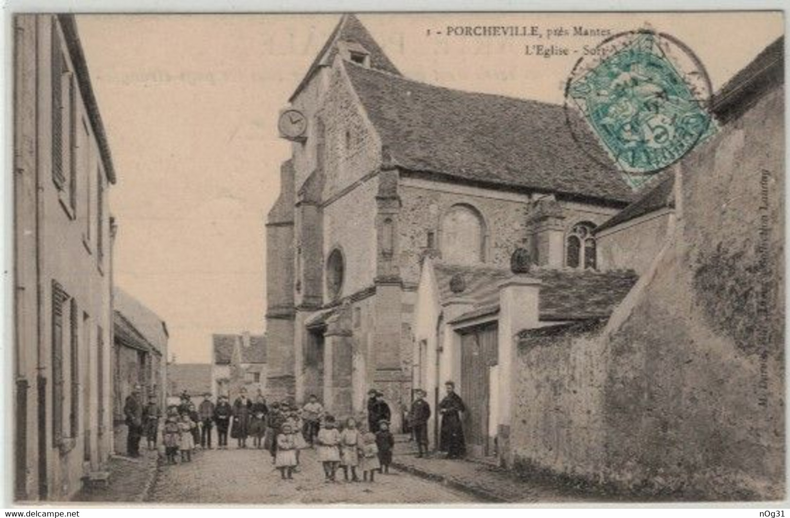 78 - Porcheville, Près Mantes - L'Eglise. - Porcheville