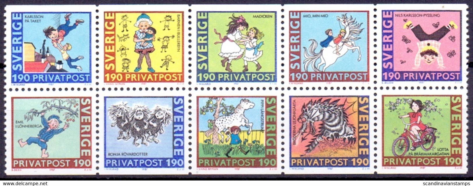 ZWEDEN 1987 HBL Rabbatzegels PF-MNH - Unused Stamps