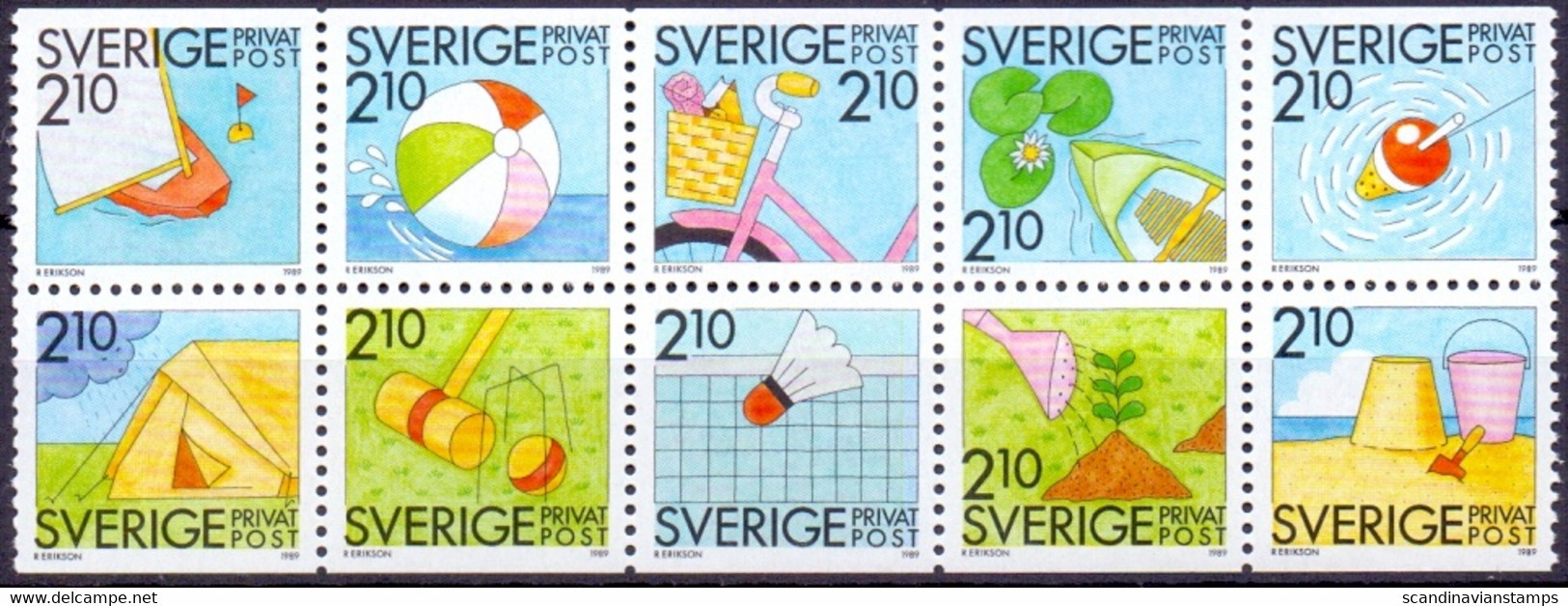 ZWEDEN 1989 HBL Rabbatzegels PF-MNH - Unused Stamps