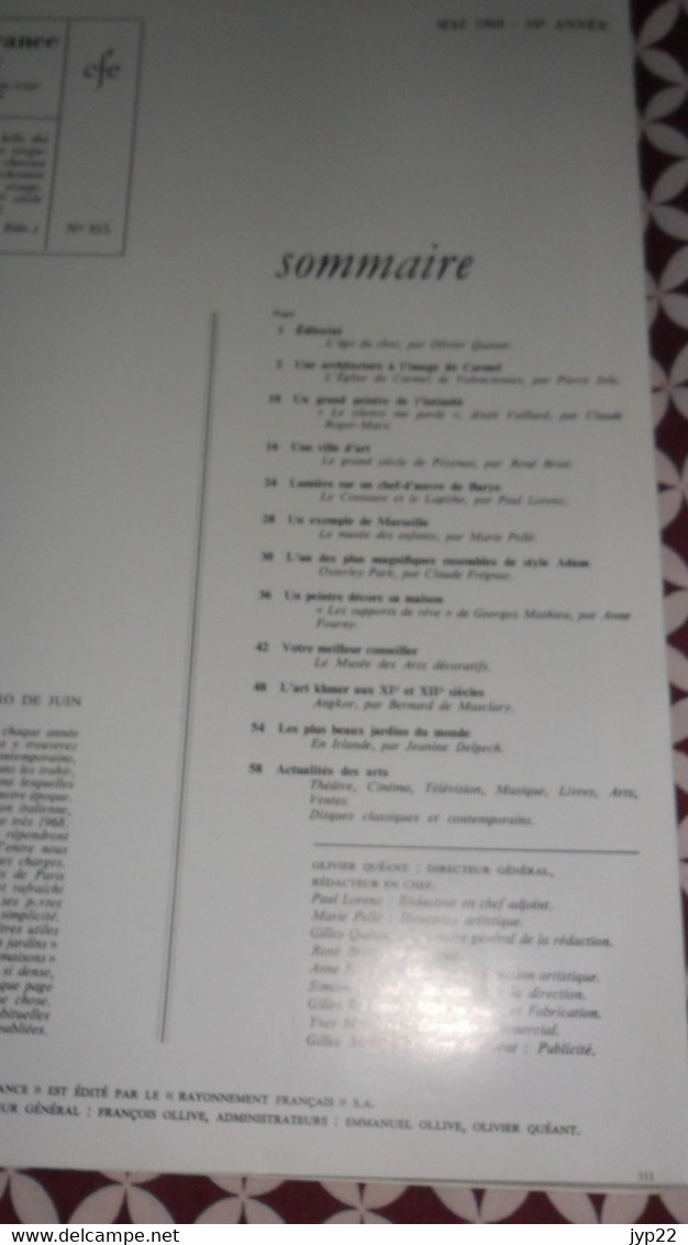 Revue Plaisir De France Mai 1968 Décoration Ameublement Architecture Mobilier Voyage Jardin Publicité ... Vintage - Maison & Décoration