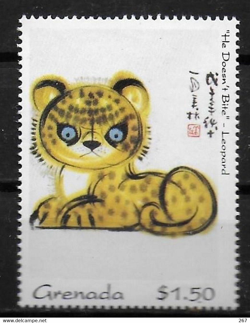 GRENADE  N° 2301 * *  Tableaux Han Meilin  Leopard - Other & Unclassified