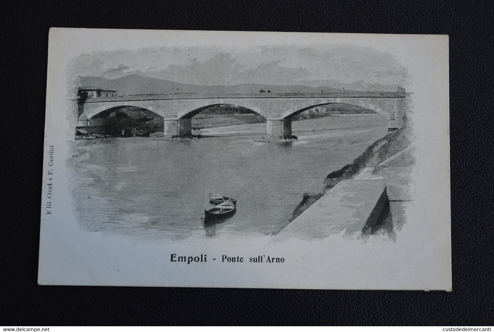 CARTOLINA EMPOLI PONTE SULL'ARNO FIUME NVG - Empoli