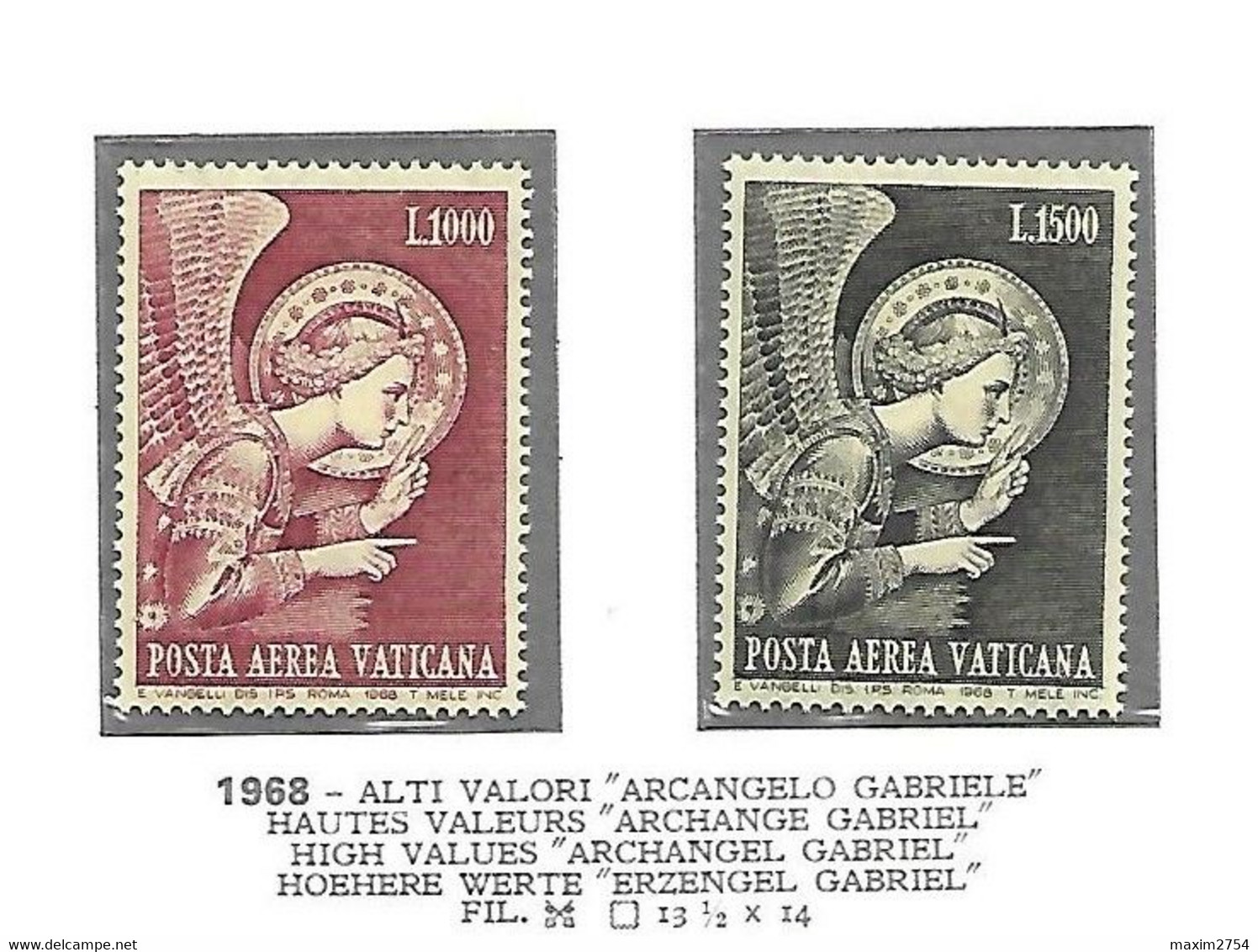 VATICANO - 1968 - ANNATA COMPLETA ** (CATALOGO UNIFICATO) - Ungebraucht