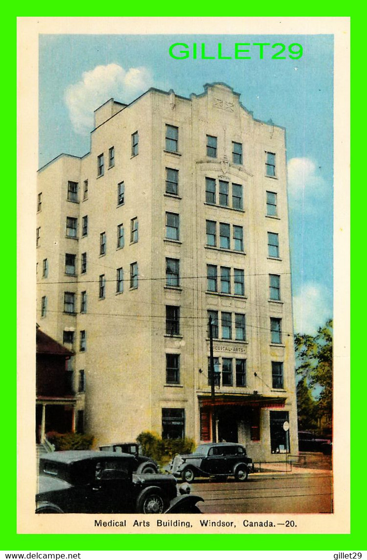 WINDSOR, ONTARIO - MEDICAL ARTS BUILDING - ANIMATED WITH OLD CARS - PECO - - Windsor