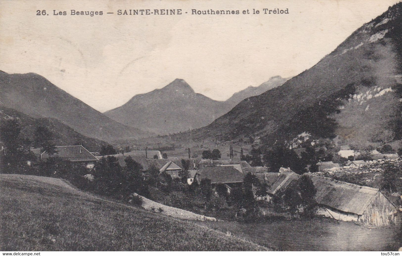 SAINTE REINE LES BAUGES - SAVOIE - (73) - CPA 1922 - ROUTHENNES ET LE TRELOD... - Andere & Zonder Classificatie