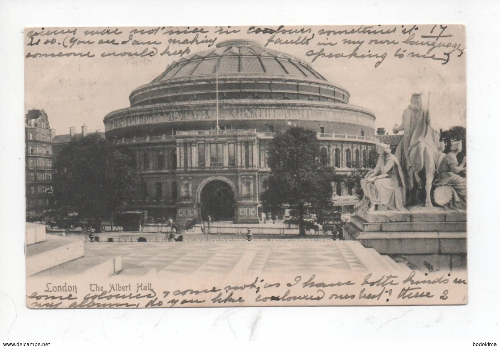 London  ,   The  Albert  Hall         -  Posted  1903 - Autres & Non Classés
