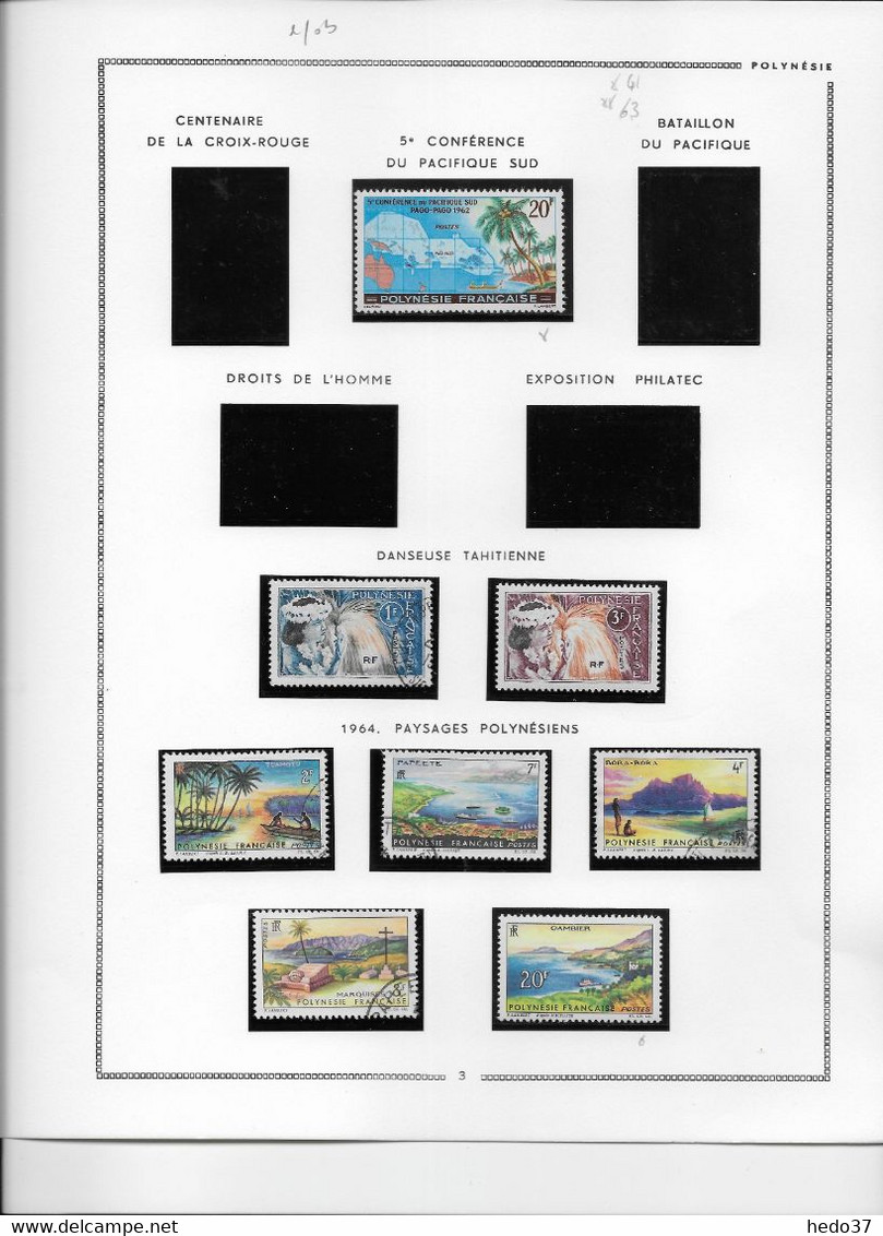 Polynésie - Collection Vendue Page Par Page - Timbres Neufs * Avec Charnière / Oblitérés - TB - Colecciones & Series