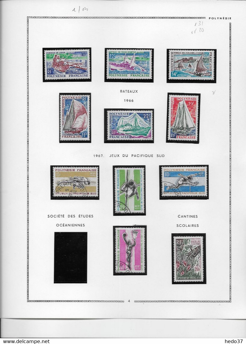 Polynésie - Collection Vendue Page Par Page - Timbres Neufs * Avec Charnière / Oblitérés - TB - Collections, Lots & Séries