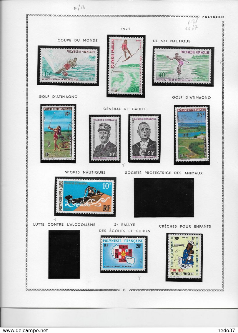 Polynésie - Collection Vendue Page Par Page - Timbres Neufs * Avec Charnière / Oblitérés - TB - Colecciones & Series