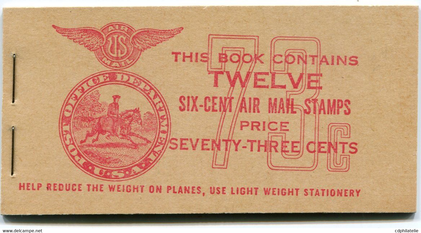 ETATS-UNIS CARNET DU PA 26a ** BI-MOTEUR   ( USA BKC 3 ) - 1941-80