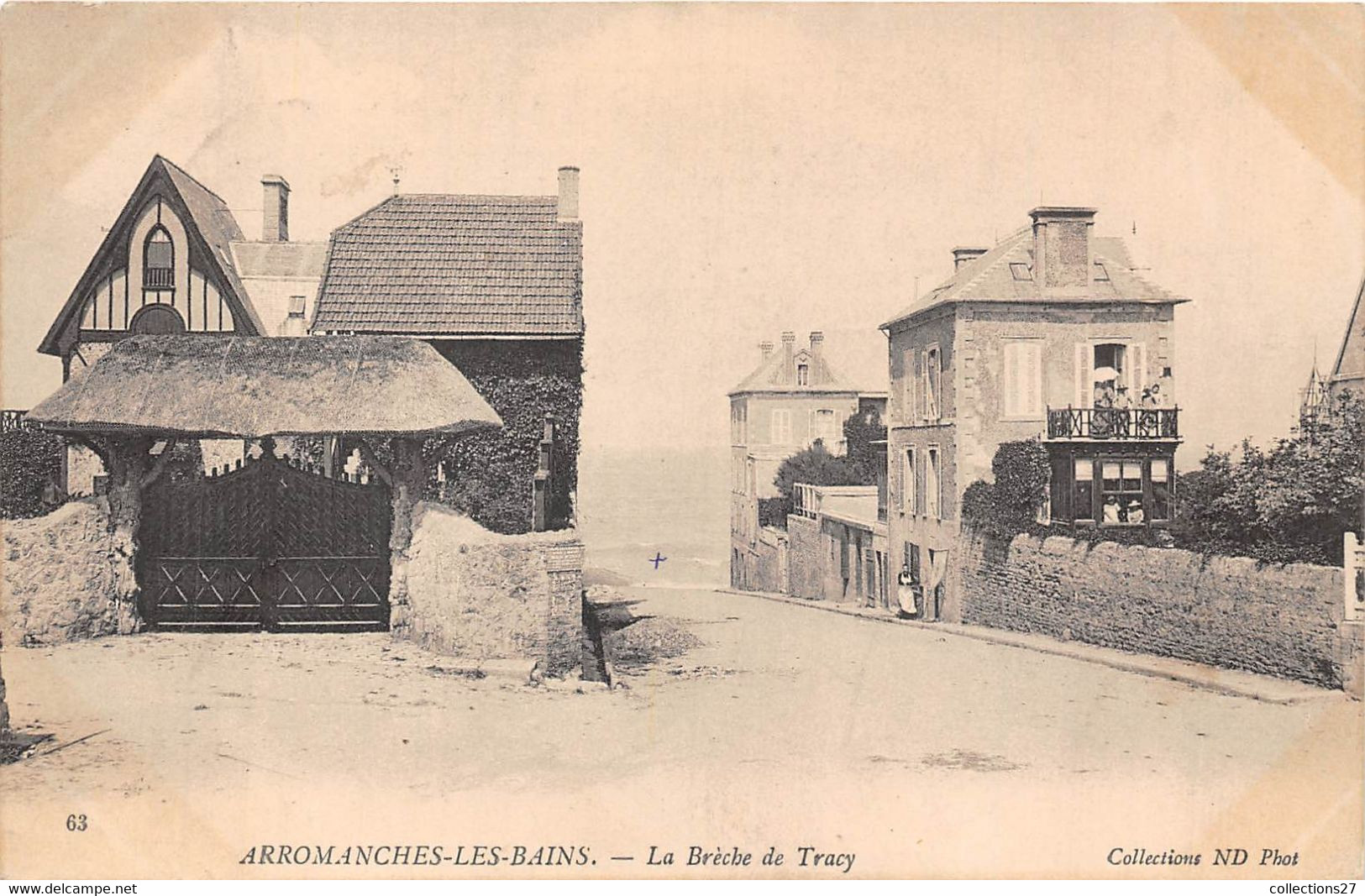 14-ARROMANCHES-LES-BAINS- LA BRECHE DE TRACY - Arromanches