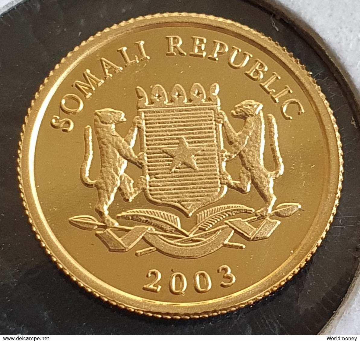 Somalia Republic  50 Shillings 2003 (King Salomon)  - Gold - - Somalia