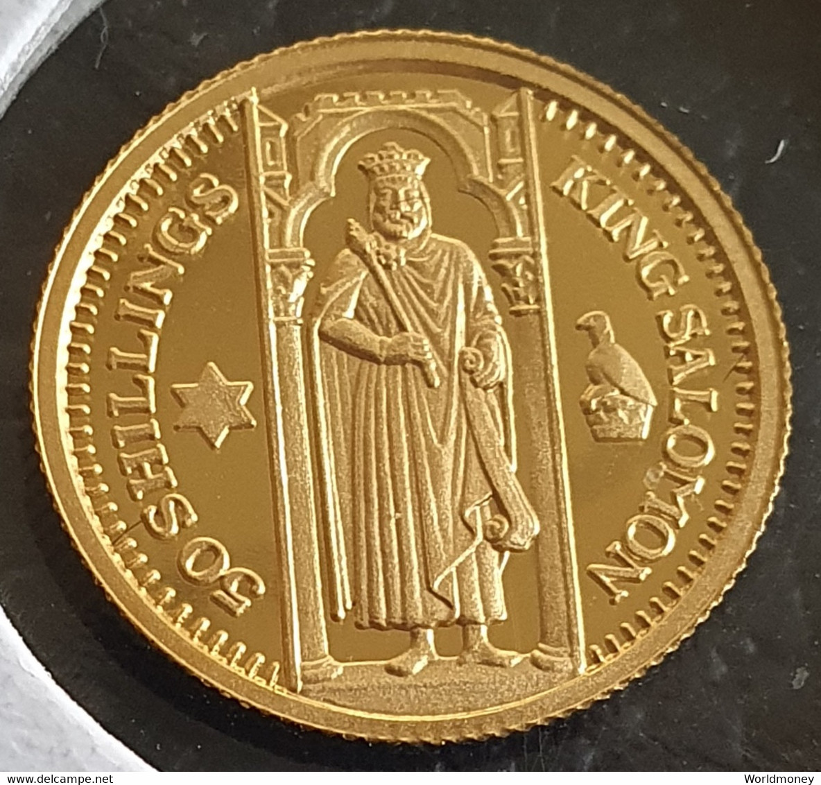 Somalia Republic  50 Shillings 2003 (King Salomon)  - Gold - - Somalia