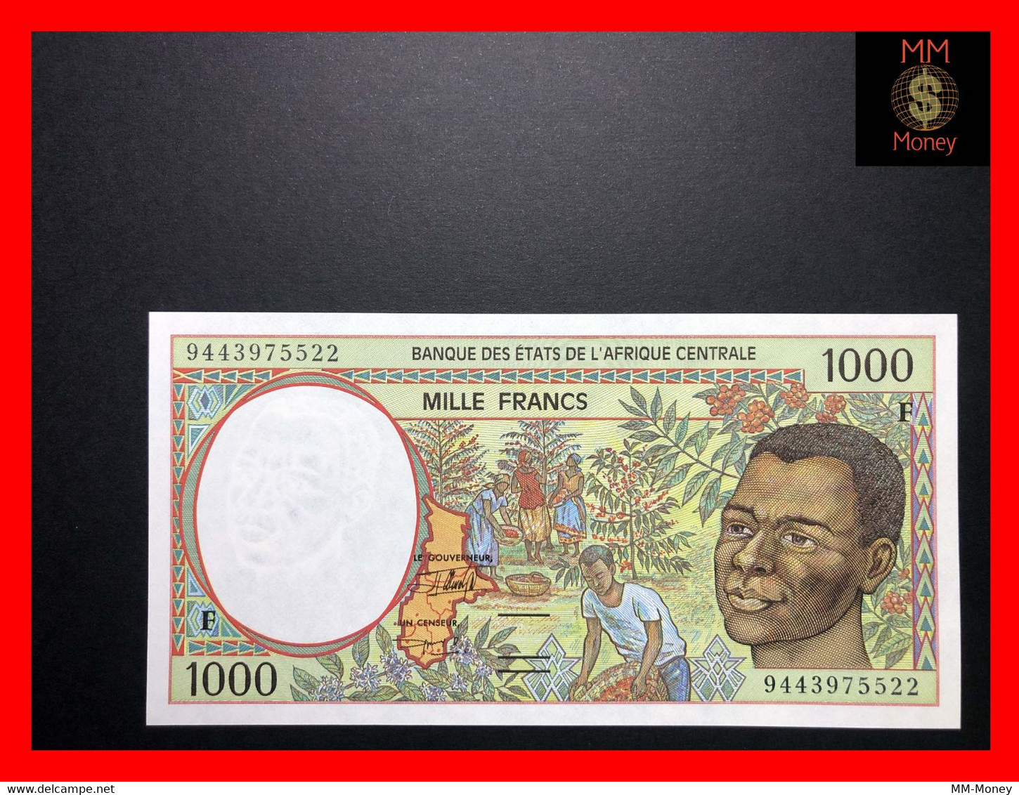 CENTRAL AFRICAN STATES  "F"  Central African Republic 1.000 1000 Francs 1994 P. 302 F  UNC - Zentralafrikanische Staaten