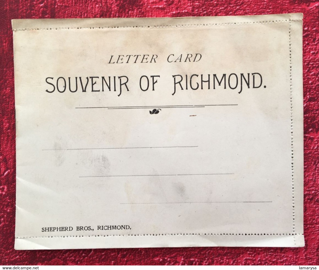 ✔️Letter Postcard Carte Postale Amérique Etats-Unis VA - Virginia Richmond-☛Souvenir New Not Traveled .Neuve Non Voyagé- - Richmond