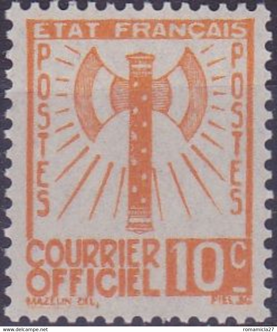 France Timbre Service 10c  N° 1 Année 1943 Neuf - Neufs