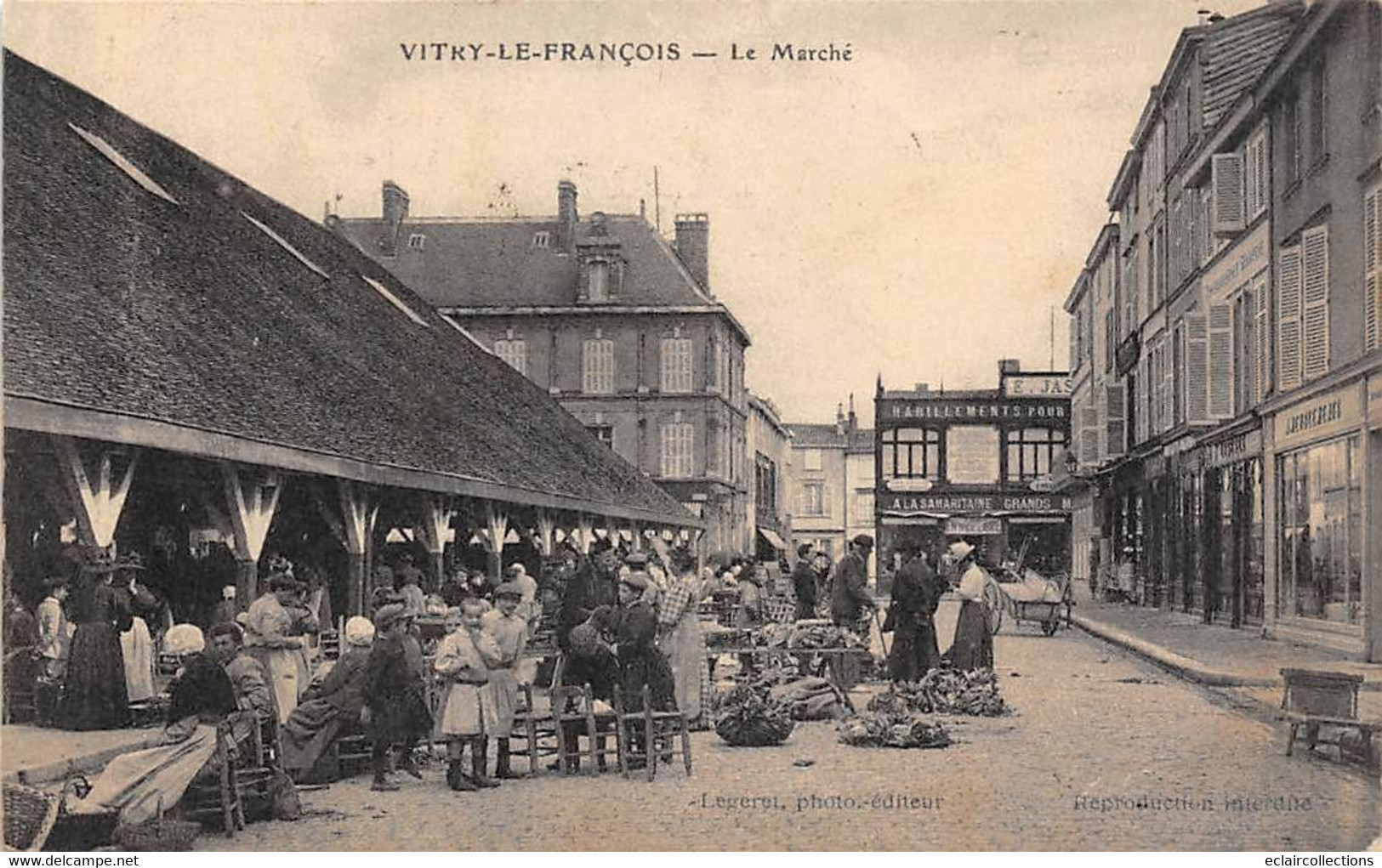 Vitry Le François           51           Les Halles Et Le Marché      (voir Scan) - Vitry-le-François