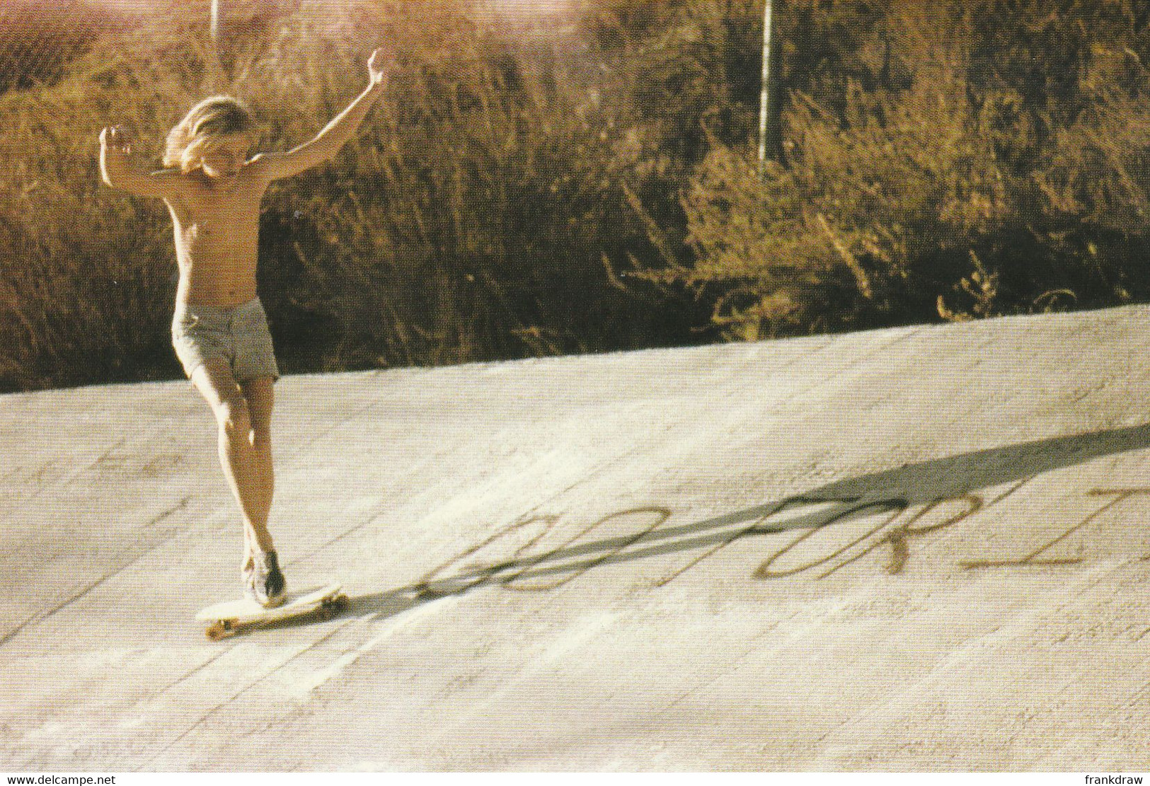 Postcard - Skate Boarding In The Seventies By H. Holland - Going Backwards - New - Skateboard