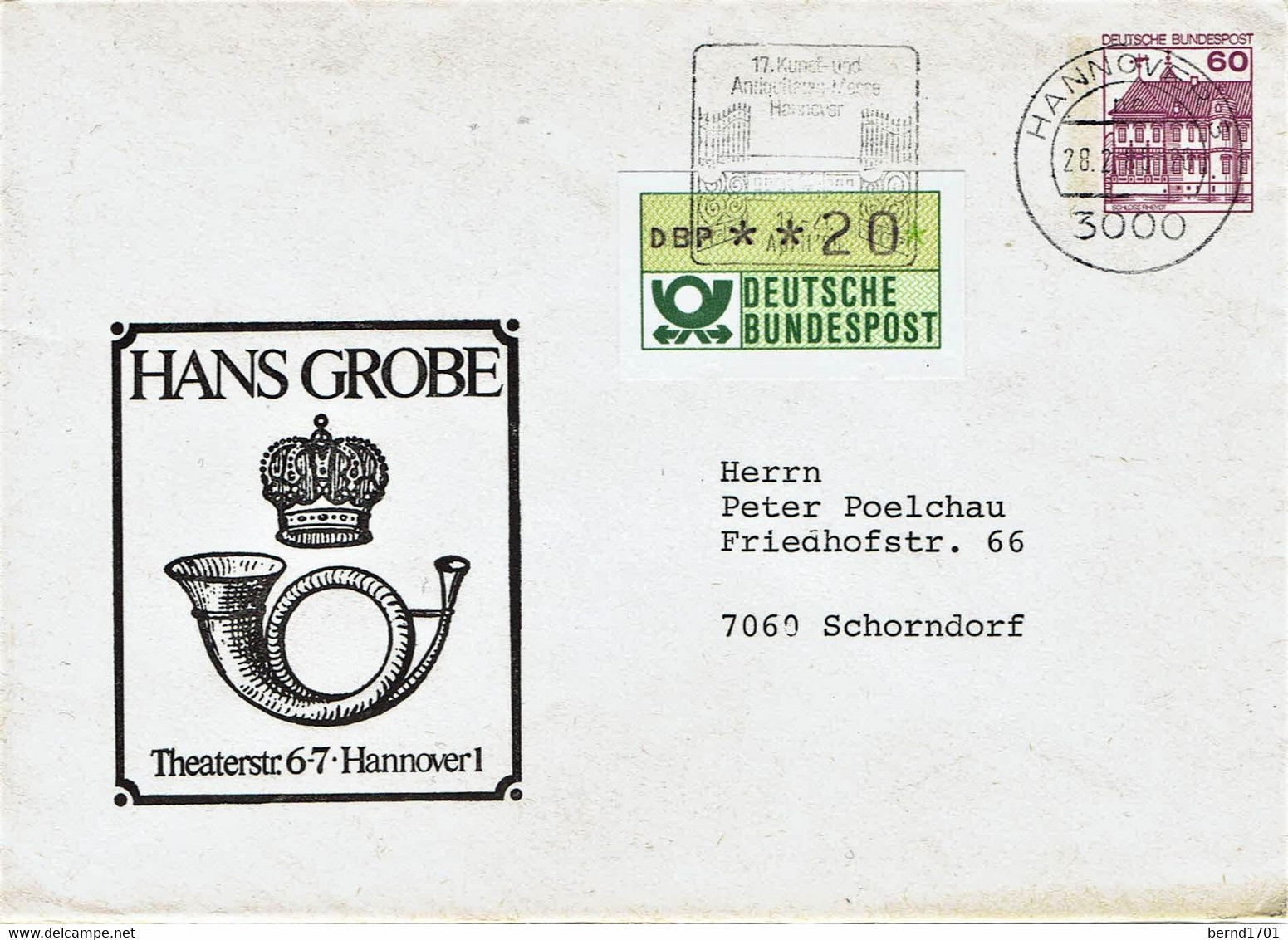 Germany - Ganzsache Umschlag Gestempelt / Cover Used (f913) - Enveloppes Privées - Oblitérées