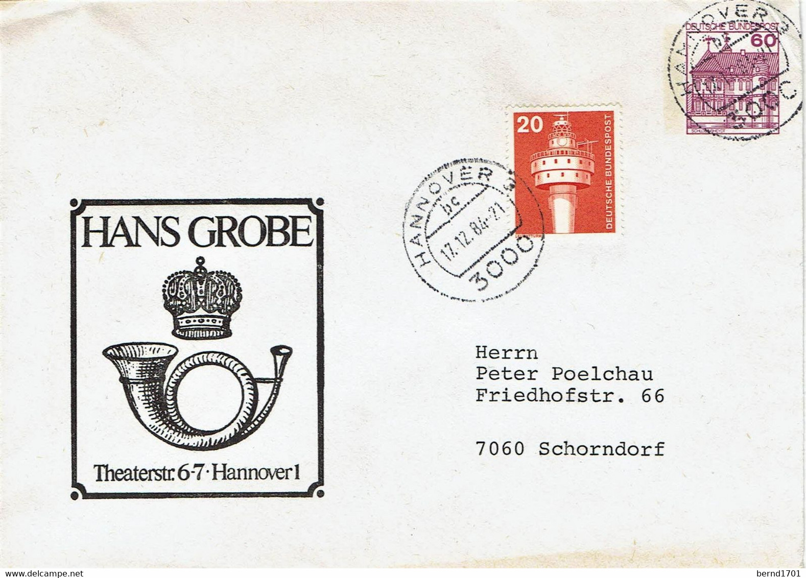 Germany - Ganzsache Umschlag Gestempelt / Cover Used (f914) - Enveloppes Privées - Oblitérées