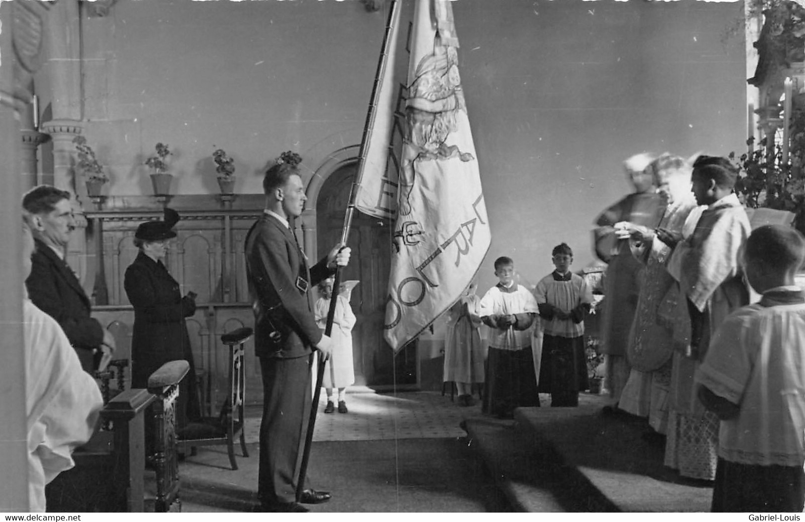 Villarlod Bén. De La Bannière De La Cécilienne 5.10.1947  Commune Du Gibloux ( Farvagny - Rossens - Corpataux- Le Glèbe) - Rossens