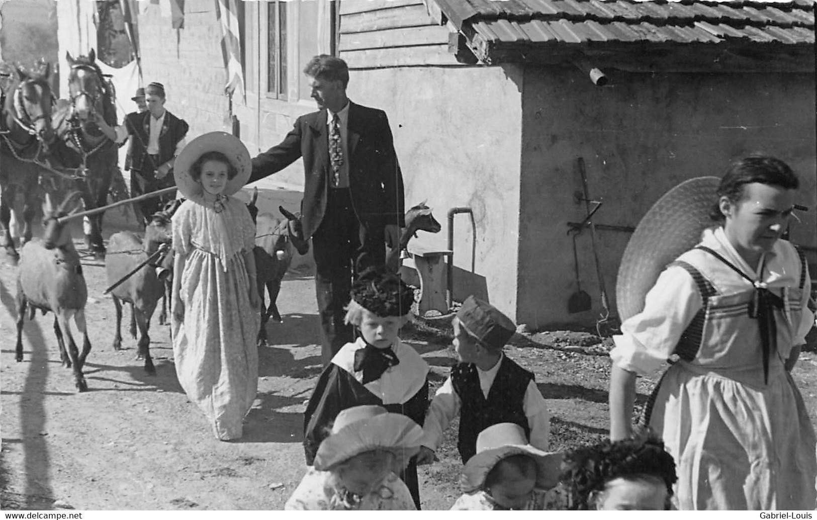 Villarlod Bén. De La Bannière De La Cécilienne 5.10.1947  Commune Du Gibloux ( Farvagny - Rossens - Corpataux- Le Glèbe) - Rossens