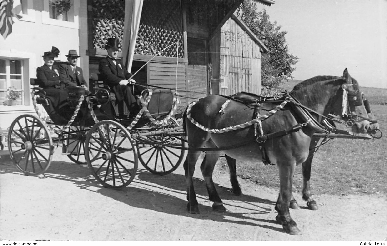 Villarlod Bén. De La Bannière De La Cécilienne 5.10.1947  Commune Du Gibloux ( Farvagny - Rossens - Corpataux- Le Glèbe) - Rossens