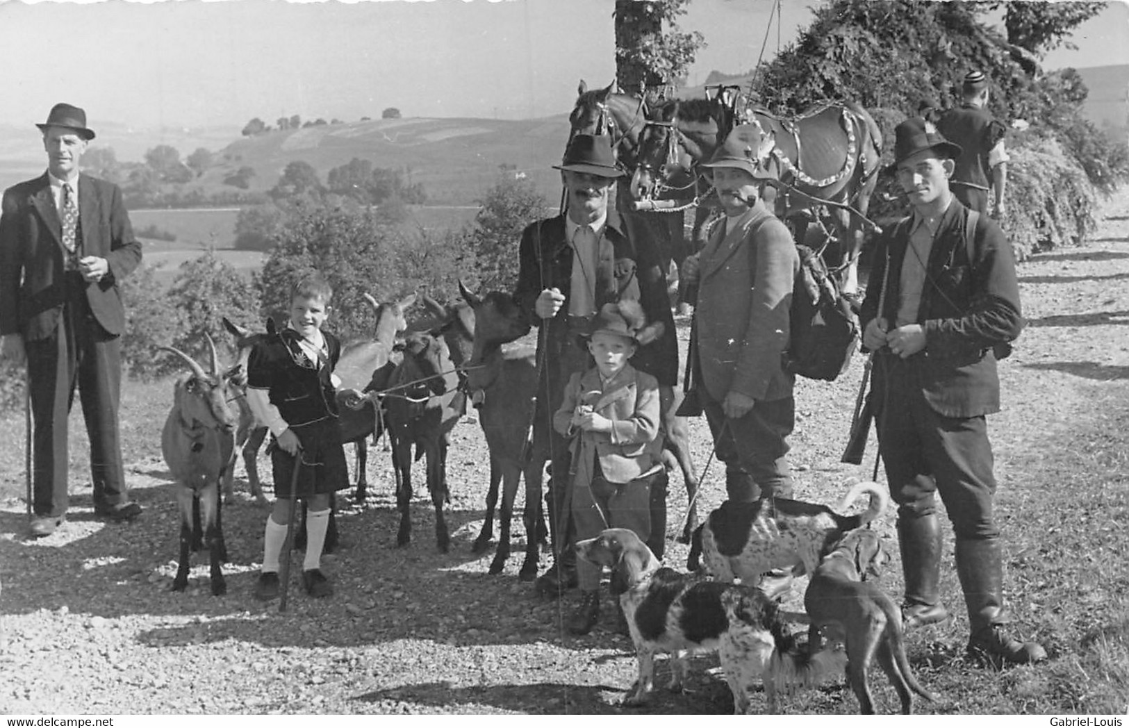 Villarlod Bén. De La Bannière De La Cécilienne 5.10.1947  Commune Du Gibloux ( Farvagny - Rossens - Corpataux- Le Glèbe) - Rossens