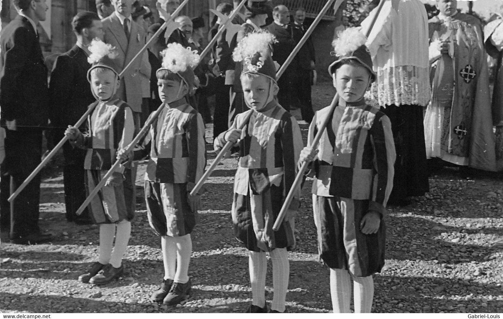 Villarlod Bén. De La Bannière De La Cécilienne 5.10.1947  Commune Du Gibloux ( Farvagny - Rossens - Corpataux- Le Glèbe) - Rossens