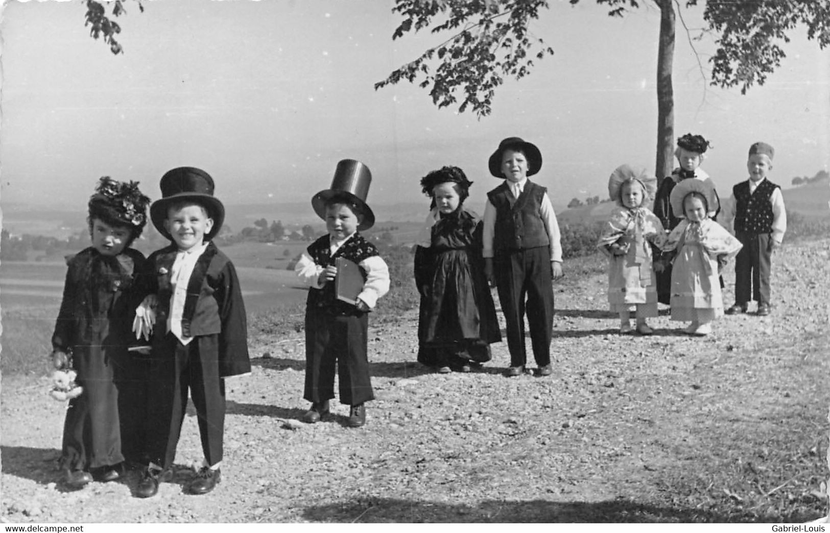 Villarlod Bén. De La Bannière De La Cécilienne 5.10.1947  Commune Du Gibloux ( Farvagny - Rossens - Corpataux- Le Glèbe) - Rossens