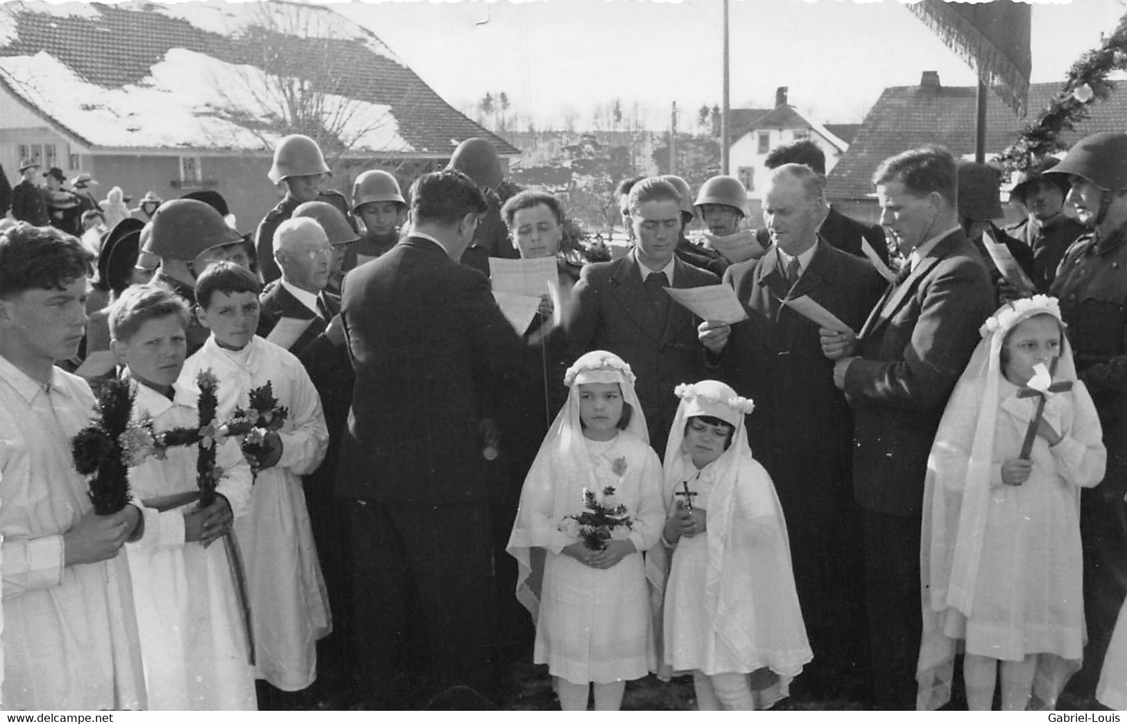 Villarlod - Clôture De Mission 12.03.1944  Commune Du Gibloux ( Farvagny - Rossens - Corpataux- Le Glèbe) - Rossens