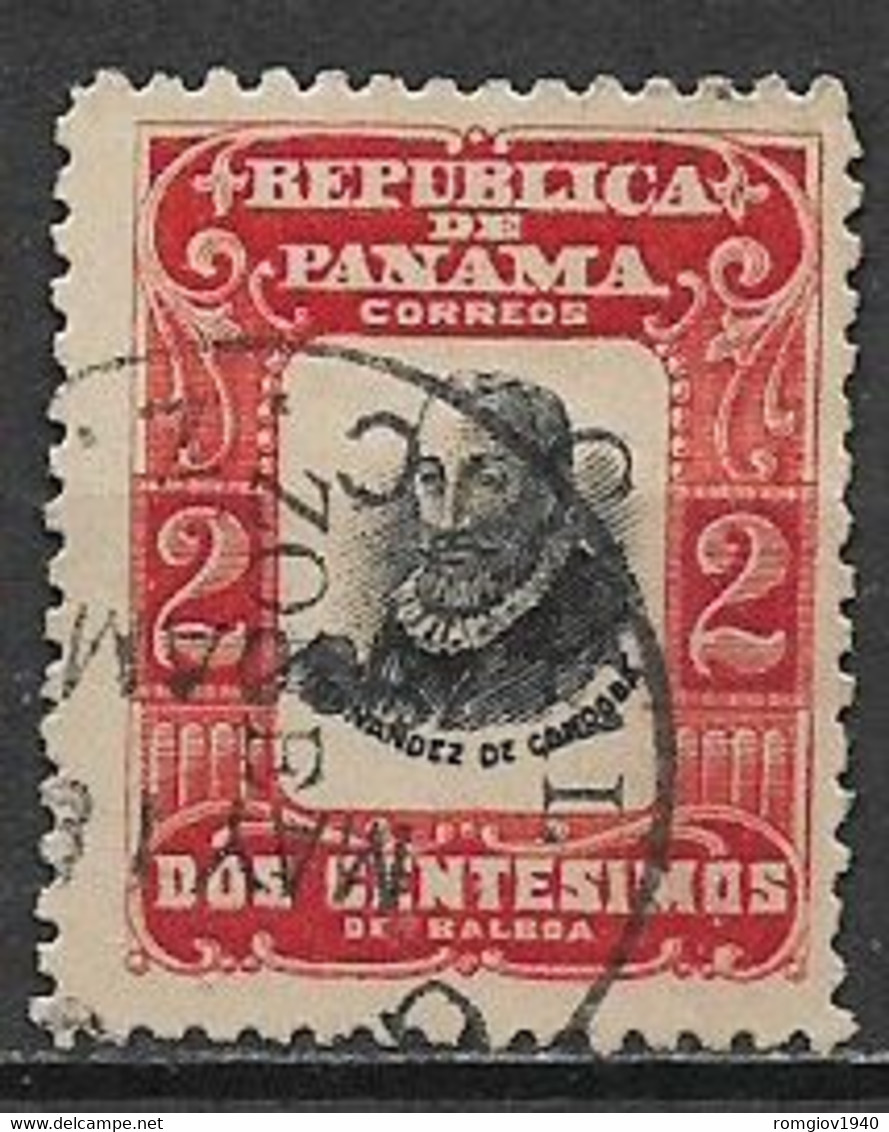 PANAMA 1906 SERIE ORDINARIA PERSONAGGI YVERT. 91 USATO VF - Panamá