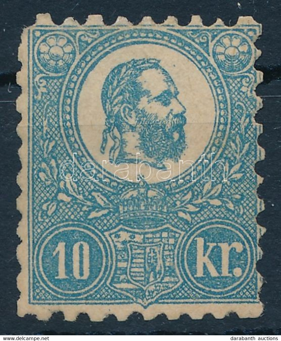 1871 Kőnyomat 10kr Javított Gumizással (*300.000) / Repaired Gum (rövid Fogak, Sarokfog Hiány / Short Perfs, Missing Cor - Altri & Non Classificati