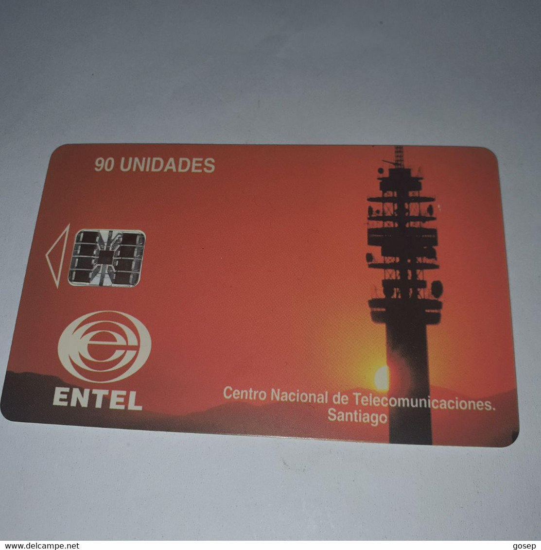 Chile-(cl-entel-08)-telecom-santiago-(73)-(90unidade)-(c45145043)-(12/1999)-(?)-used Card+1card Prepiad Free - Chili