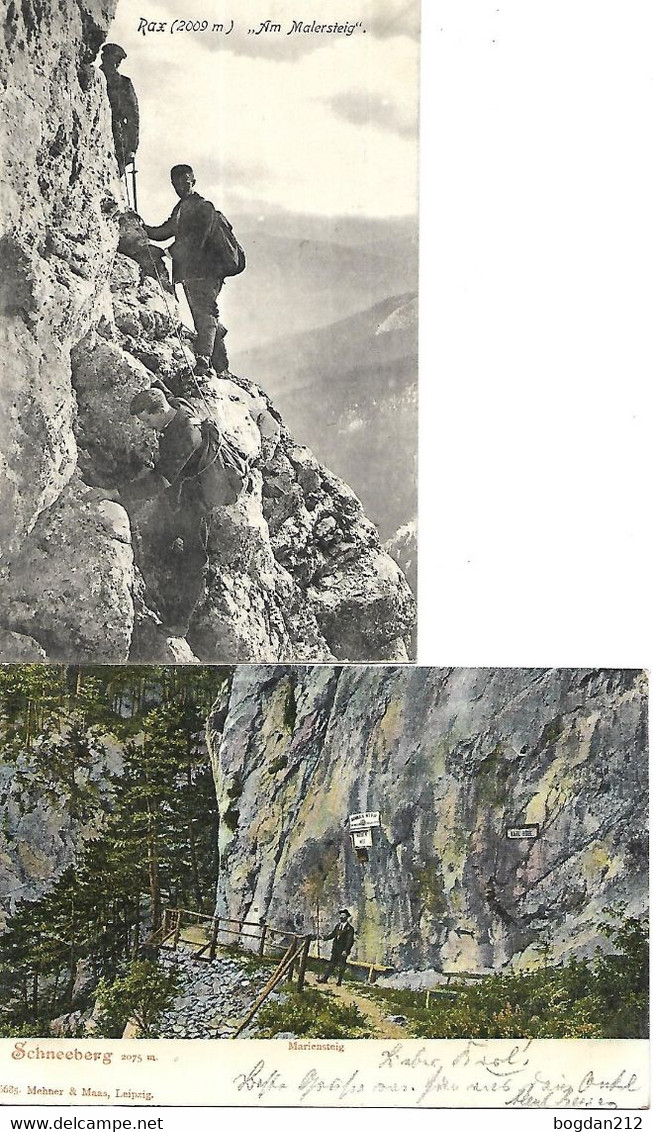 1904/10 - RAX  SCHNEEBERG , 2 Stk.   Gute Zustand, 2 Scan - Raxgebiet